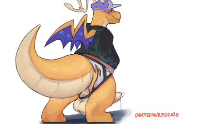 antennae_(anatomy) anthro backsack balls baseball_cap big_balls big_penis bla...