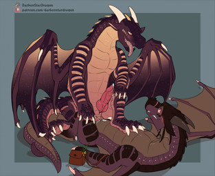 anal anal_penetration animal_genitalia bodily_fluids brown_body brown_scales ...