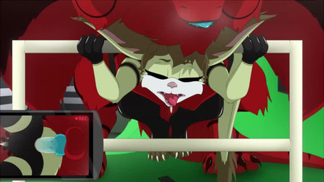 4_fingers anal anal_penetration anthro anthro_on_feral anthro_penetrated anus...
