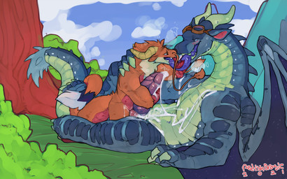 anal anal_penetration anthro anthro_on_feral anthro_penetrating anthro_penetr...