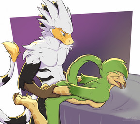 3_toes anthro anthro_on_anthro anthro_penetrated anthro_penetrating anthro_pe...