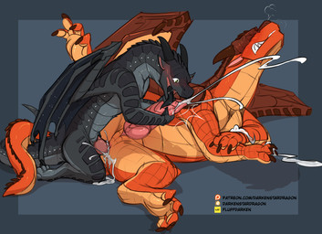 anal anal_penetration animal_genitalia anus black_genital_slit black_tongue b...