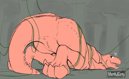 anus bodily_fluids butt female feral forest genital_fluids genitals larger_fe...