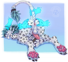 4_ears 5_fingers accessory animal_genitalia animal_penis anthro anus ass_up b...