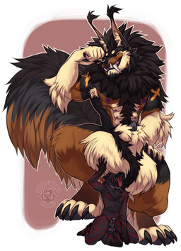 animal_genitalia animal_penis anthro balls big_balls big_sheath biped black_b...