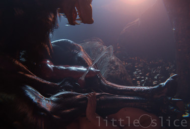 animal_genitalia animal_penis anthro anthro_dominating_human big_penis black_...