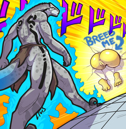 action_pose anthro anus big_butt bottomwear butt claws clothing duo dutch_ang...