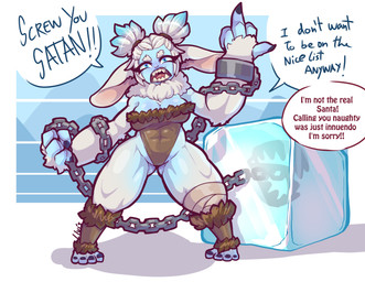 4_fingers abs angry bear_trap big_ears biped black_nails blue_background blue...