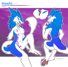 4_fingers 4_toes anthro blue_body blue_fur breasts butt claws clitoral_hood f...