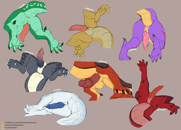animal_genitalia animal_penis anus balls black_body black_claws black_knot bl...