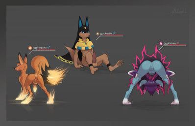 3_toes 5_fingers all_fours animal_genitalia animal_penis annoyed anthro anus ...
