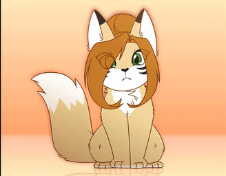 :< black_nose boyfriend/girlfriend daww dipstick_ears dipstick_tail ear_marki...