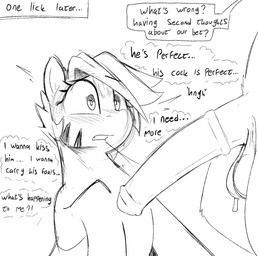 animal_genitalia animal_penis aroused balls big_penis blush bodily_fluids bod...