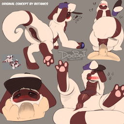 anus bestiality big_butt blush blush_lines bodily_fluids butt clothing coveri...