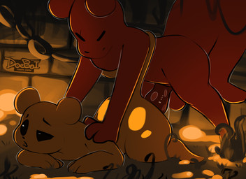 ambiguous_gender ambiguous_penetration anthro balls bioluminescence bodily_fl...