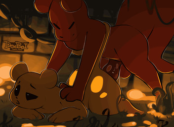 ambiguous_gender ambiguous_penetration anthro balls bioluminescence bodily_fl...