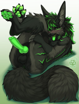 4_toes animal_genitalia anthro anus balls bedroom_eyes bent_leg big_balls big...