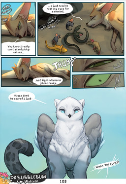 ambiguous_feral ambiguous_gender beak big_ears black_beak black_claws blue_ey...