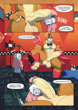 anthro athletic_wear balls big_balls big_penis bottomwear bow_tie clothed clo...