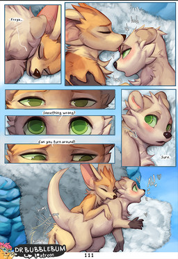 big_ears bite blush duo eyes_closed face_lick female female_feral feral feral...