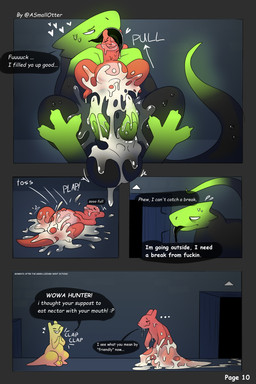 after_orgasm after_sex anal anal_orgasm animal_genitalia anthro anthro_on_top...