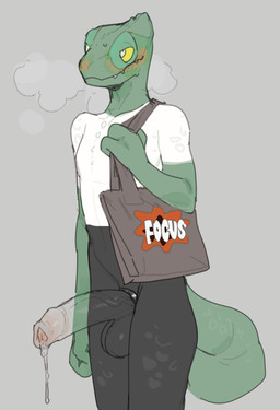 accessory anthro balls big_penis biped blush bodily_fluids camo camo_penis cl...