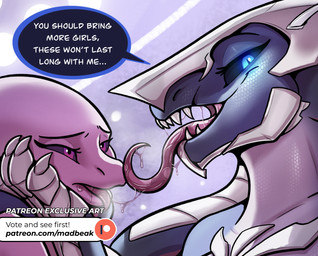 after_kiss anthro bodily_fluids breath duo female female/female long_tongue l...