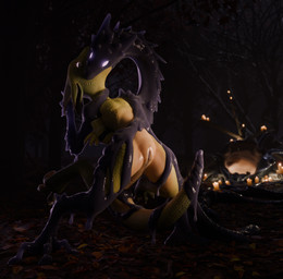 anthro bodily_fluids candle candlelight carrying_another cauldron dark duo fe...