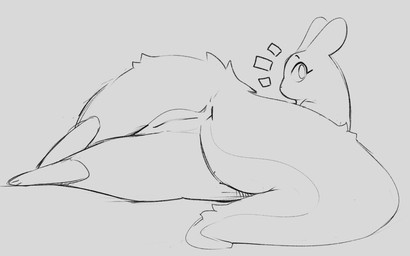 anus big_butt butt curvy_figure female fur genitals lying on_side presenting ...