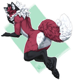 anthro anus balls bedroom_eyes butt claws fluffy fluffy_tail fur genitals inn...