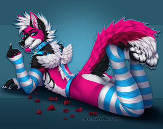 anthro arm_warmers armwear beckoning claws clothing fingerless_gloves fluffy ...