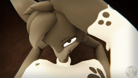 anthro balls duo erection fellatio first_person_view fur genitals grey_body g...