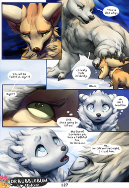 black_nose blue_eyes brown_nose claws dialogue female feral green_eyes group ...