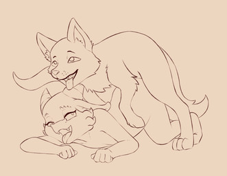 4_fingers ambiguous_penetration anthro anthro_on_feral anthro_penetrated best...