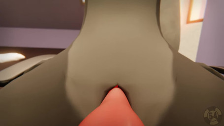 animal_genitalia anthro bedroom bedroom_sex erection fellatio_pov fur genital...
