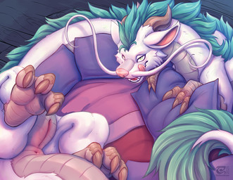 ambiguous_gender animal_genitalia anus barbel_(anatomy) claws countershade_ta...