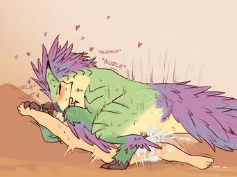 beak bestiality bodily_fluids claws cum dominant duo feathers female female_f...