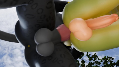 abdominal_bulge anal anal_penetration anthro anthro_on_anthro anthro_penetrat...