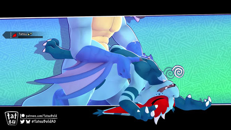abdominal_bulge abstract_background anthro anthro_on_anthro anthro_penetratin...