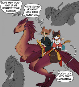 ambiguous_gender anthro anus biped black_body black_fur butt claws clothed cl...