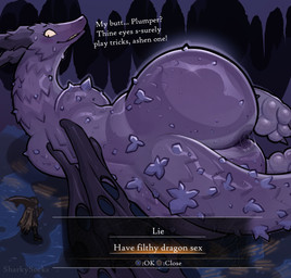 3_toes ambiguous_feral ambiguous_fluids ambiguous_gender anus big_butt biped ...