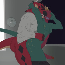 anal anal_orgasm anal_penetration anthro anthro_on_anthro anthro_penetrated a...