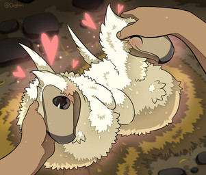 beak blush duo feathers female feral first_person_view heart_symbol nest pett...