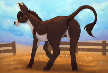 animal_genitalia animal_vulva anus belly bodily_fluids brown_body brown_fur b...