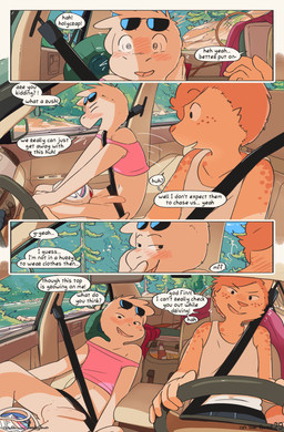 anthro balls being_watched blush bottomless car casual_erection casual_exposu...