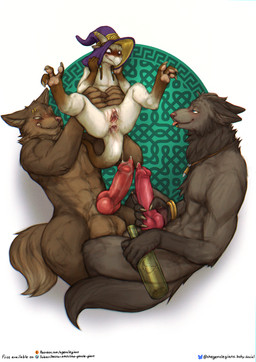 after_anal animal_genitalia animal_penis anthro balls big_balls big_penis bip...