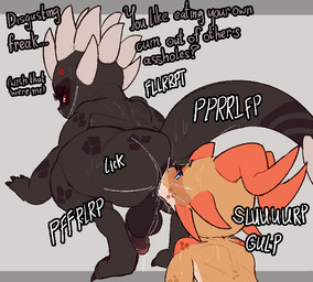 after_sex anal anthro backsack balls black_balls black_body black_penis black...
