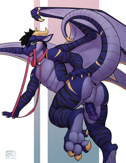 animal_genitalia anthro black_hair blue_body blue_scales butt claws collar er...