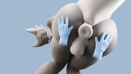 4_fingers anal anal_fingering anal_penetration animal_genitalia animal_penis ...