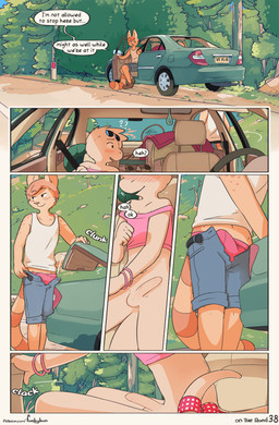 anthro balls blush blush_lines bottomless bracelet bulge car clothed clothing...